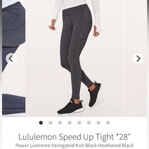 Lululemon Speed Up Tight *28" Size 6